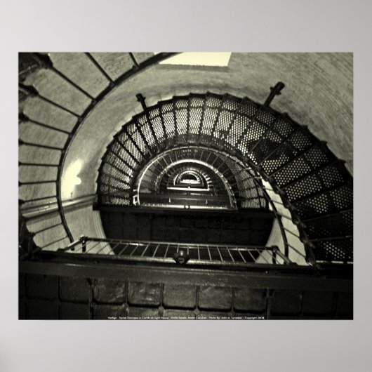 Poster Vertigo - Sprial Treppe in Curri... (Vorne)