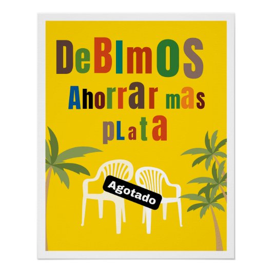 Poster vibe Bad Bunny dinero nostalgia meme (Vorderseite)