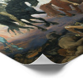 Poster Vier Horsamen von Apokalypse Viktor Vasnets (Ecke)