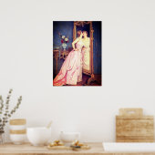 Poster Viktorianisch Pink Lady 18 x 24 ARCHIVAL PA (Küche)