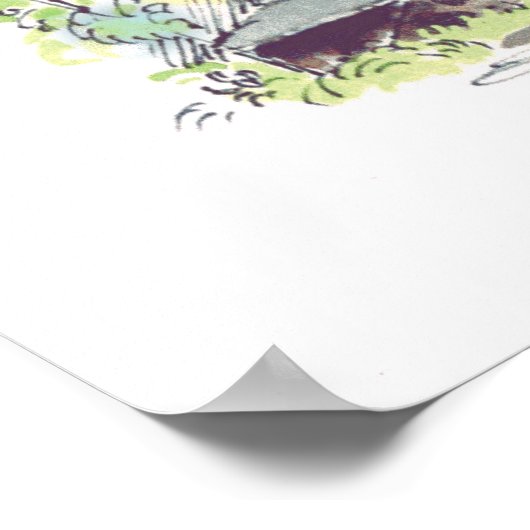 Poster Villa Door Florence (Ecke)