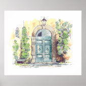 Poster Villa Door Florence (Vorne)