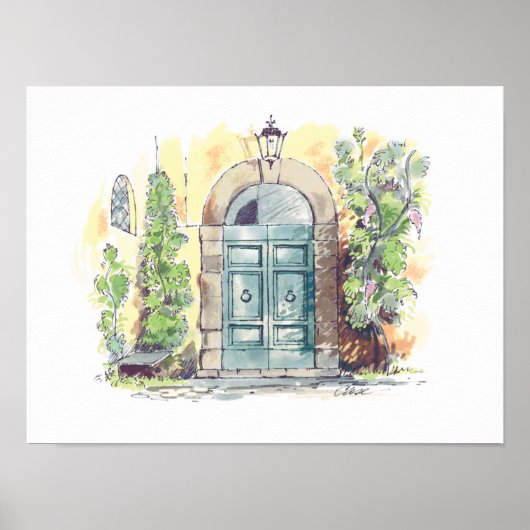 Poster Villa Door Florence (Vorne)