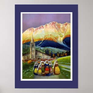 Poster Vintag Art ABRUZZO Italien 2