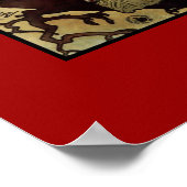 Poster Vintag Art Alfons Mucha Mährische Lehrer (Ecke)