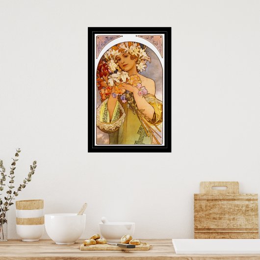 Poster Vintag Art Alphonse Mucha (Küche)