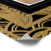 Poster Vintag Art Alphonse Mucha mit Rahmen (Ecke)