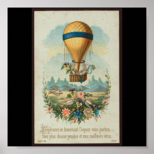 Poster-Vintag Art-Hot Air Balloons 7 Poster