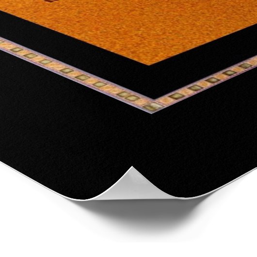 Poster Vintag Art Leopard (Ecke)