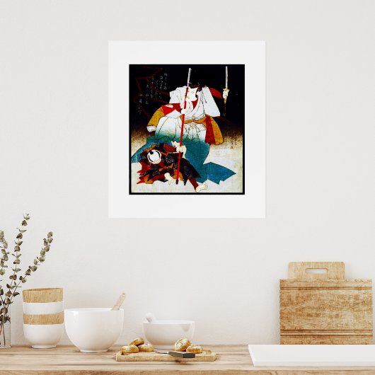 Poster Vintag Art Samurai (Küche)