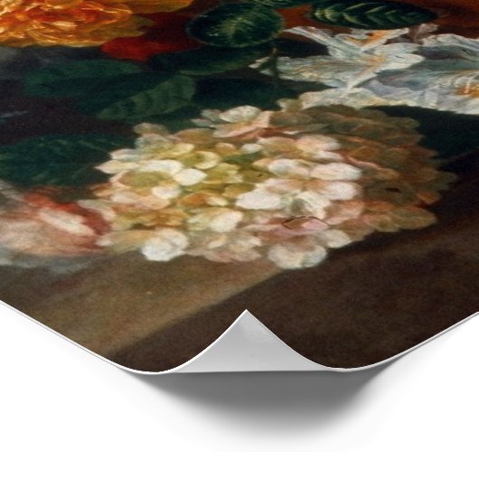 Poster Vintag Art Still Life Blume (Ecke)