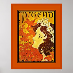 Poster Vintag Berühmte Künstler Deutschland Jugend