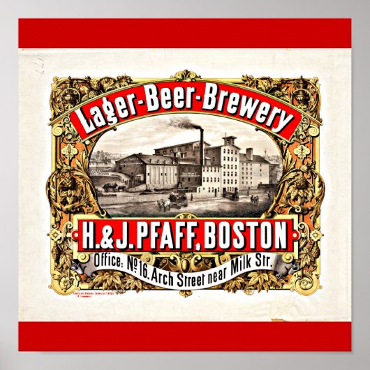 Poster-Vintag Boston Artwork-43 Poster (Vorne)