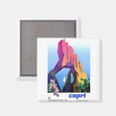 Poster Vintag Capri Magnet (Vorderseite/Rückseite)