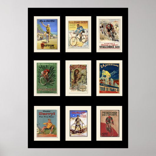 Poster Vintag Cycling Postkarten Sammlung 2 (Vorne)