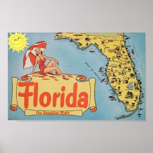 poster-Vintag Florida Poster (Vorne)
