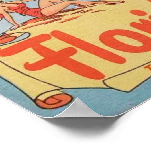 poster-Vintag Florida Poster (Ecke)