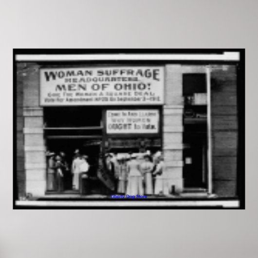 POSTER - VINTAG - FRAUEN SUFFRAGE-KOPFPLÄTZE (Vorne)