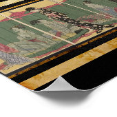 Poster-Vintag Japanisch Art-Utamaro Kitagawa Poster (Ecke)