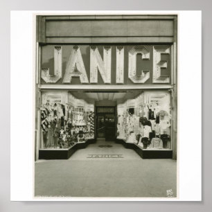 Poster-Vintag-New York Janice Store Poster