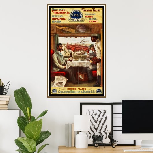 Poster Vintag Pullman Train Dining Cars (Heimbüro)