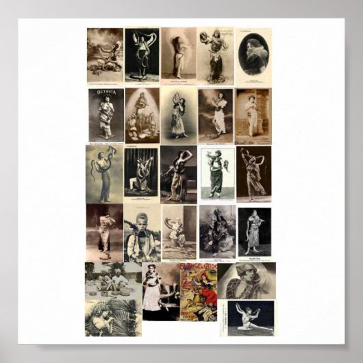 Poster-Vintag-Schlangen-Handler Poster (Vorne)