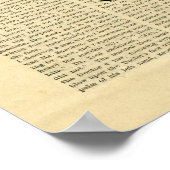 Poster Vintag Skull Hat Mustache in Zeitungen (Ecke)