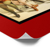 Poster Vintag Theater Drei Frauen (Ecke)