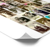 Poster-Vintag-Wedding-Fotos Poster (Ecke)