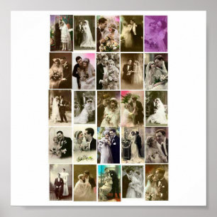 Poster-Vintag-Wedding-Fotos Poster