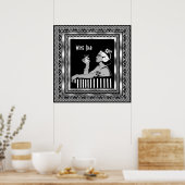 Poster Vintag Wine Bar Art Deco (Küche)