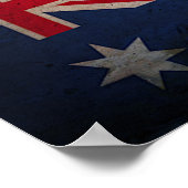 Poster - Vintage australische Flagge (Ecke)