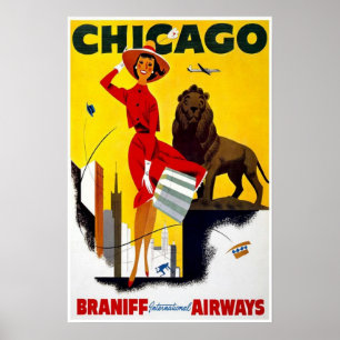 Poster-Vintage Chicagoer Werbung Poster