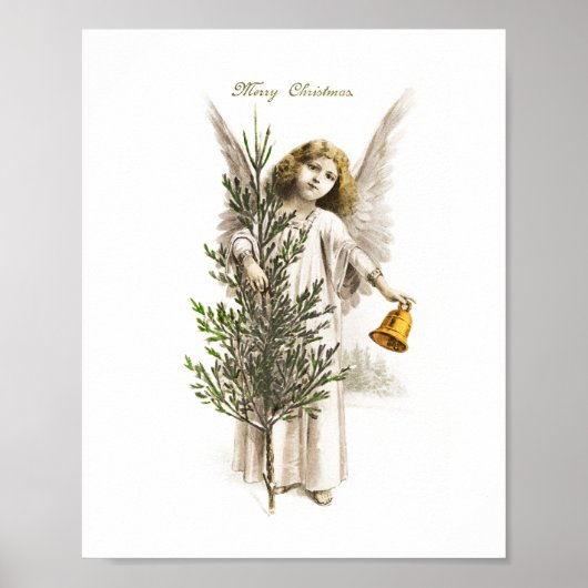 POSTER: VINTAGE CHRISTMAS ANGEL POSTER (Vorne)