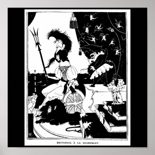 Poster-Vintage Illustration-Aubrey Beardsley 17 Poster (Vorne)