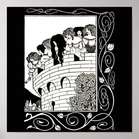 Poster-Vintage Illustration-Aubrey Beardsley 9 Poster (Vorne)