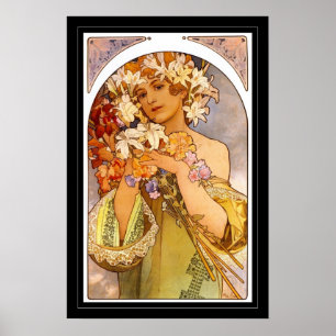 Poster Vintage-Kunst Alphonse Mucha