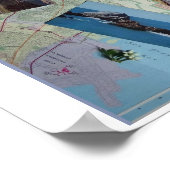 Poster Vintage Landschaft von San Francisco (Ecke)