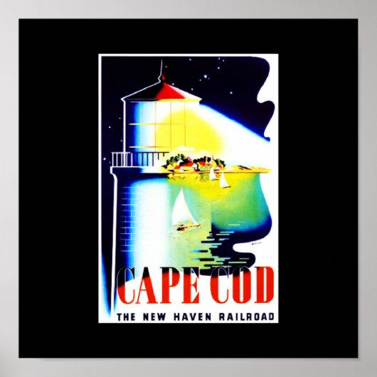 Poster-Vintage Reise-Cape Cod Poster (Vorne)