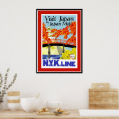 Poster Vintage Reise Japan (Küche)