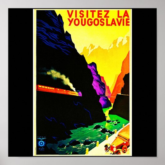 Poster Vintage Reise-Jugoslawien (Vorne)