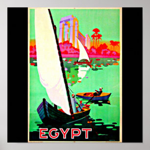 Poster-Vintage-Reise-Kunst-Ägypten Poster
