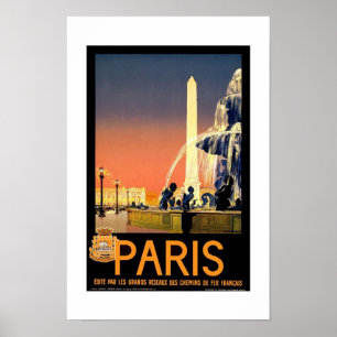 Poster Vintage Reise Paris 2