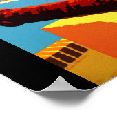 Poster Vintage Reise-Puerto Rico (Ecke)