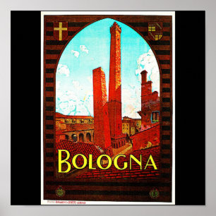 Poster Vintage Travel-Bologna