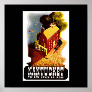 Poster Vintage Travel-Nantucket