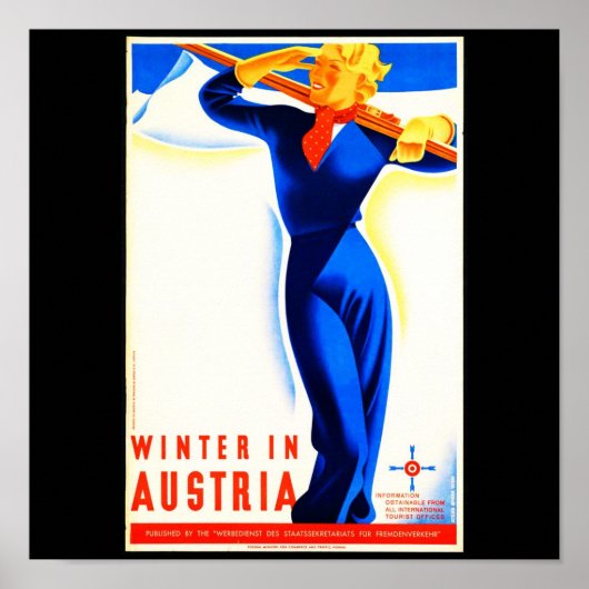 Poster Vintage Travel-Österreich (Vorne)