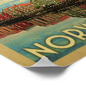 Poster Vintage Travel Poster (Ecke)