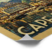 Poster Vintage Travel Poster von Kapstadt (Ecke)