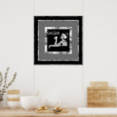 Poster Vintages Café Elite (Küche)